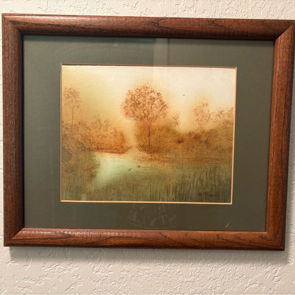 Jim McLoughlin Watercolor Rustic Landscape